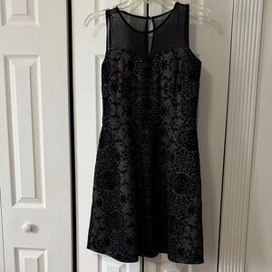 Maurices Black Patterned Mini Dress